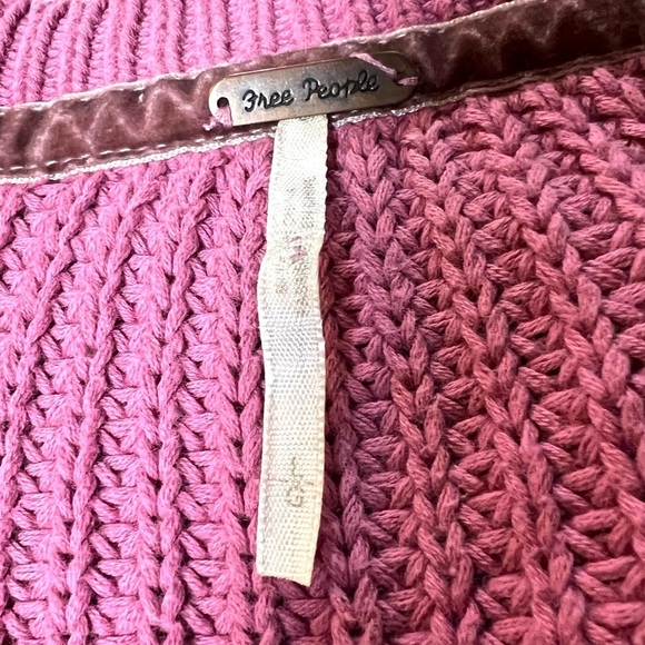 Free People Pink V-Neck Sweater - Picture 7 of 10